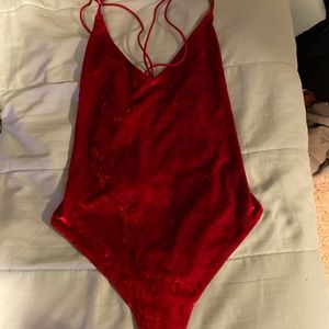 velvet body suit